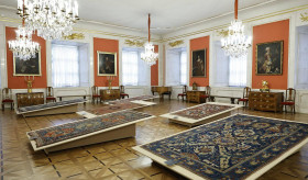 Armenian pieces from Teresa Sahakian&rsquo;s carpet collection are currently on display at the Royal Castle in Warsaw